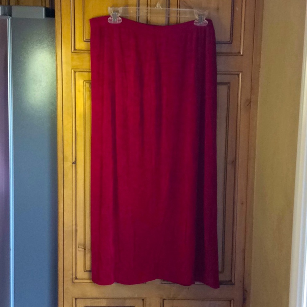 FINAL SALE PRICE Weekenders Red Maxi Skirt in Size XL